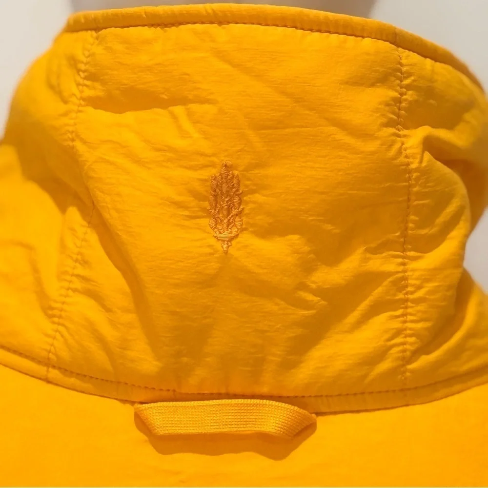 Free People Movement Pippa Packable Puffer Jacket XL Yellow Crop Hiking Sporty